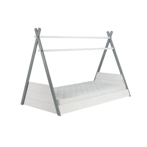 Teepee Bed Frame with Canopy - White