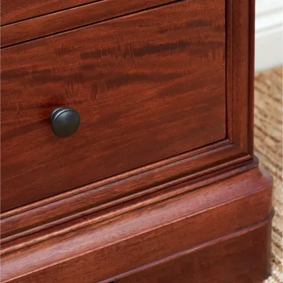 Wide 3 Drawer Chest - Brown, Wood Veneer