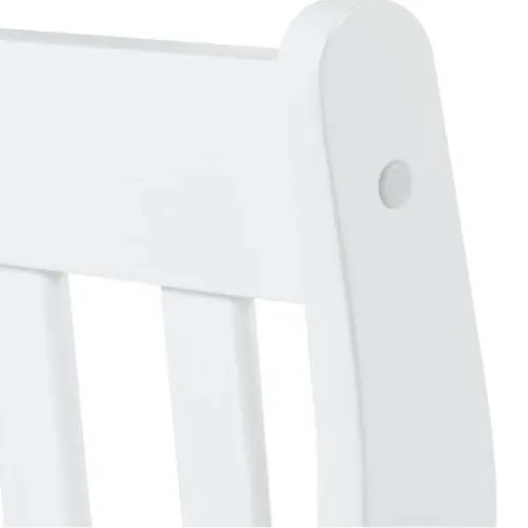 Wooden Bed Frame with Sprung Slats - White, Pine