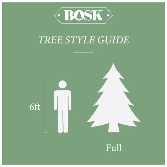 7.5ft Pre-Lit Christmas Tree - Green, Artificial