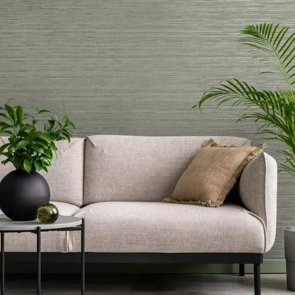 Chunky Weave Wallpaper - Sage