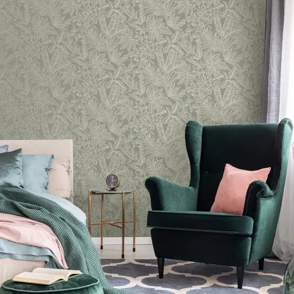 Floral Wallpaper Paste-the-Wall - Sage image