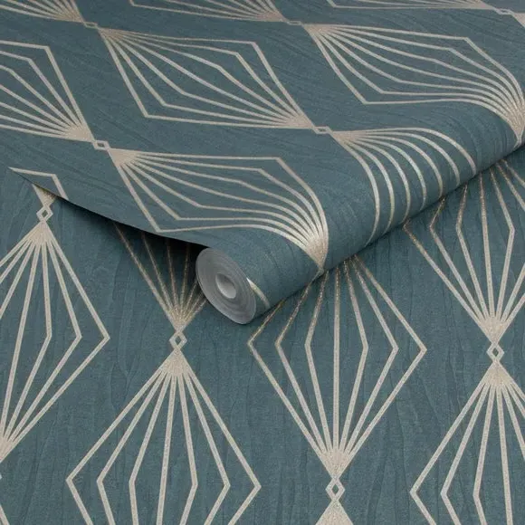 Geometric Wallpaper - Emerald