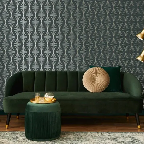 Geometric Wallpaper - Emerald image