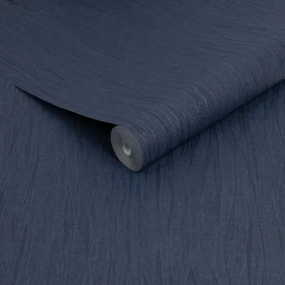 Plain Textured Wallpaper - Sapphire