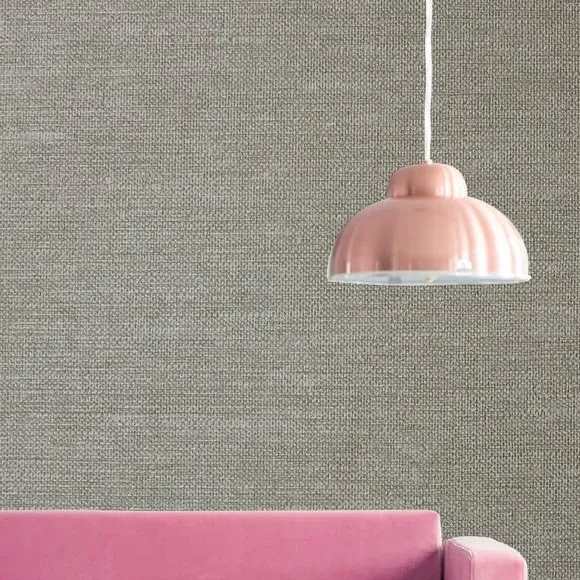 Plain Textured Wallpaper - Taupe image