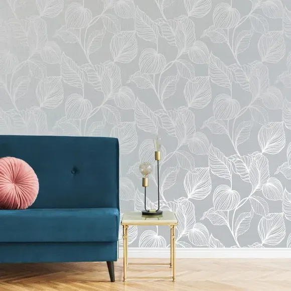 Royal Palm Wallpaper - Moonstone image
