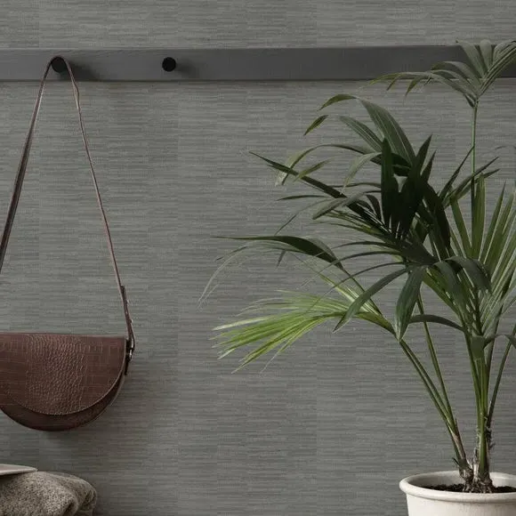 Textured Wallpaper Paste-the-Wall - Charcoal