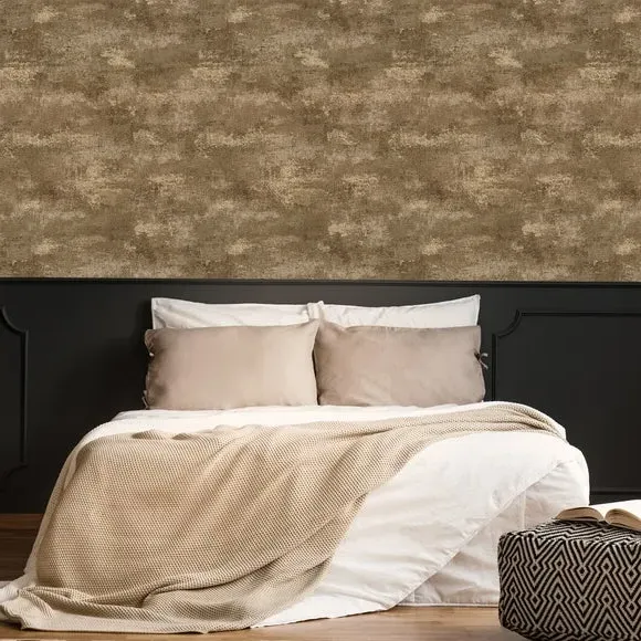 Textured Wallpaper Plaster Effect - Bronze image