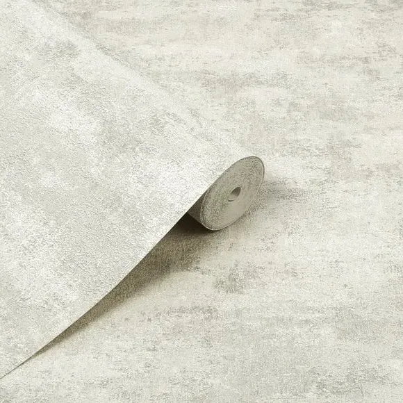 Textured Wallpaper Plaster Effect - Cream
