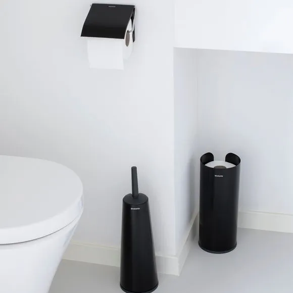 3-Piece Toilet Accessory Set - Black, Metal