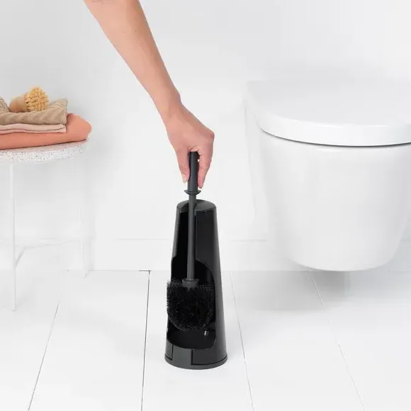 3-Piece Toilet Accessory Set - Black, Metal