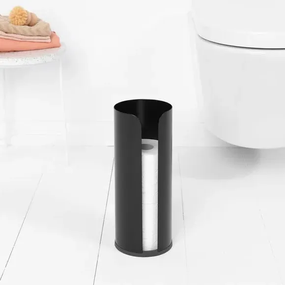 3-Piece Toilet Accessory Set - Black, Metal