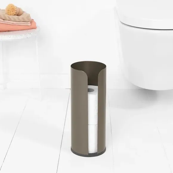 3-Piece Toilet Accessory Set - Silver, Metal