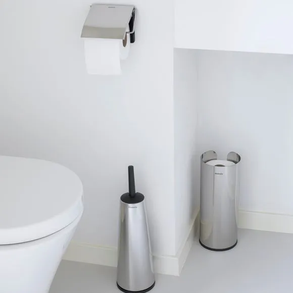 3-Piece Toilet Accessory Set - Silver, Steel