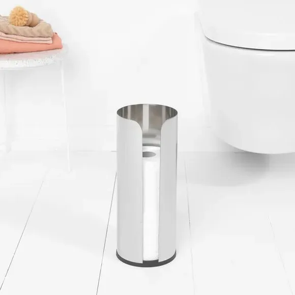 3-Piece Toilet Accessory Set - Silver, Steel