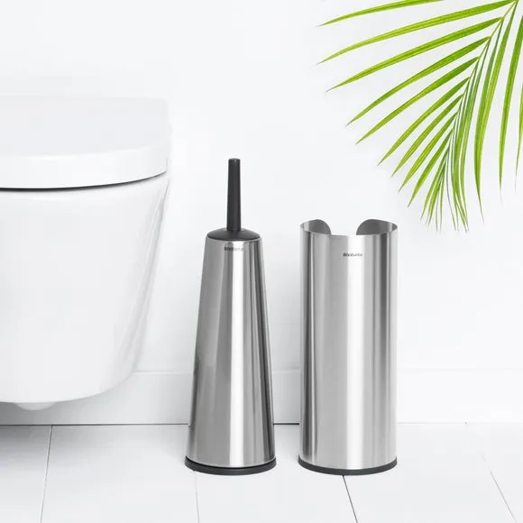 3-Piece Toilet Accessory Set - Silver, Steel