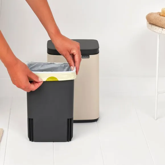 4L Waste Bin with Wall Mount - Beige