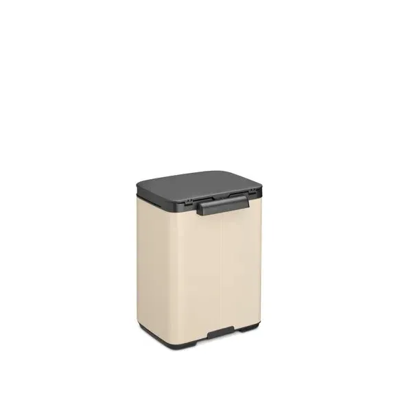 4L Waste Bin with Wall Mount - Beige