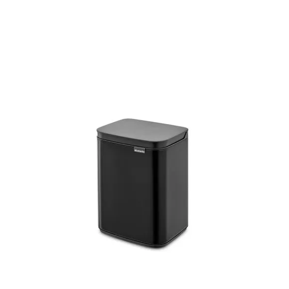 4L Waste Bin with Wall Mount - Matt Black