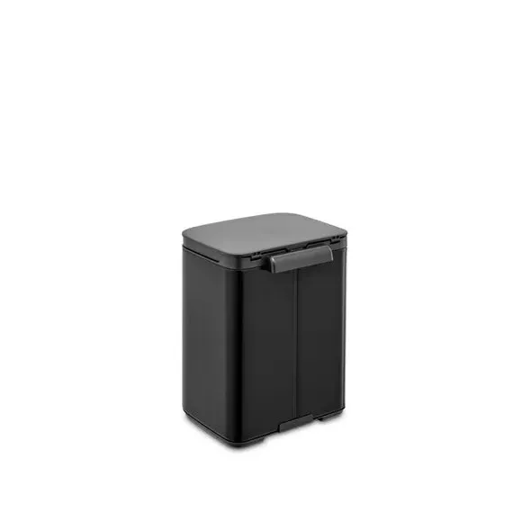 4L Waste Bin with Wall Mount - Matt Black