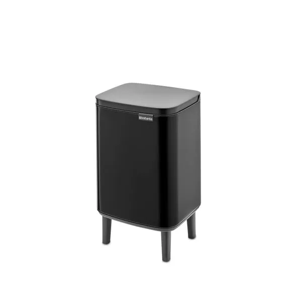 7L Waste Bin with Legs - Matt Black
