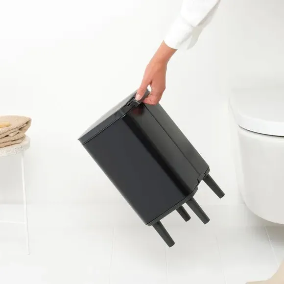 7L Waste Bin with Legs - Matt Black