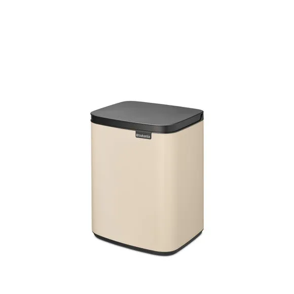 7L Waste Bin with Wall Mount - Beige