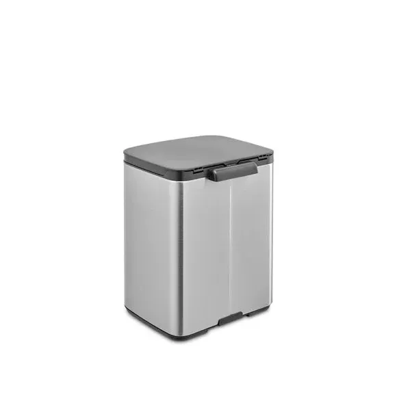 7L Waste Bin with Wall Mount - Matt Steel