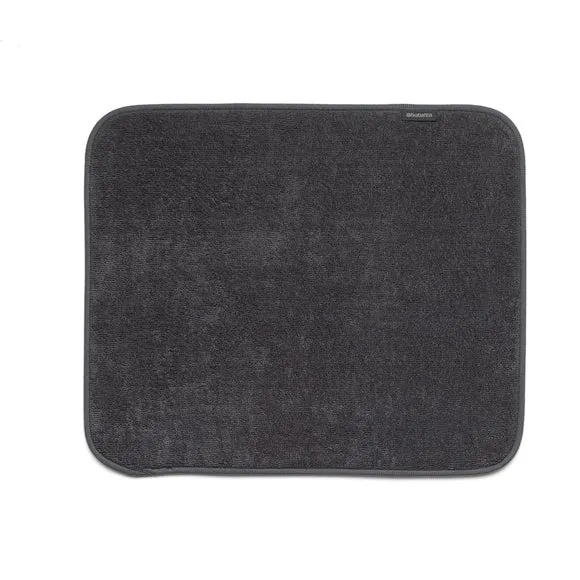 Dish Drying Mat with Non-Slip Base - Dark Grey