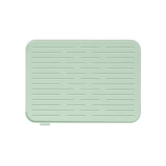 Dish Drying Mat with Ribs - Green, Silicone
