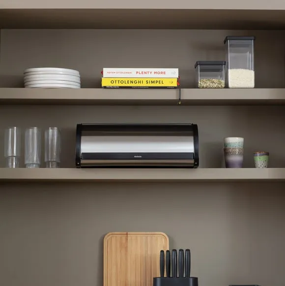 Roll Top Bread Bin - Matt Steel