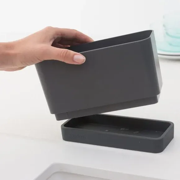 Sink Organiser with Drip Tray - Dark Grey