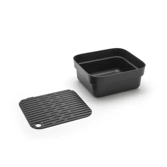 Washing Up Bowl with Drying Tray - Dark Grey