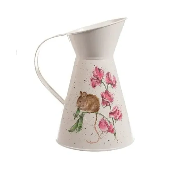 Flower Jug with Pea Thief Design - Multicolor, Steel image