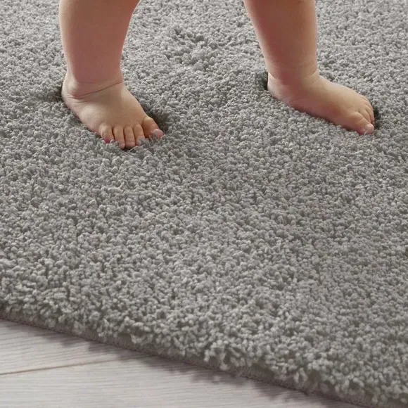 Antibacterial Bath Mat - Ghost Grey, Polypropylene