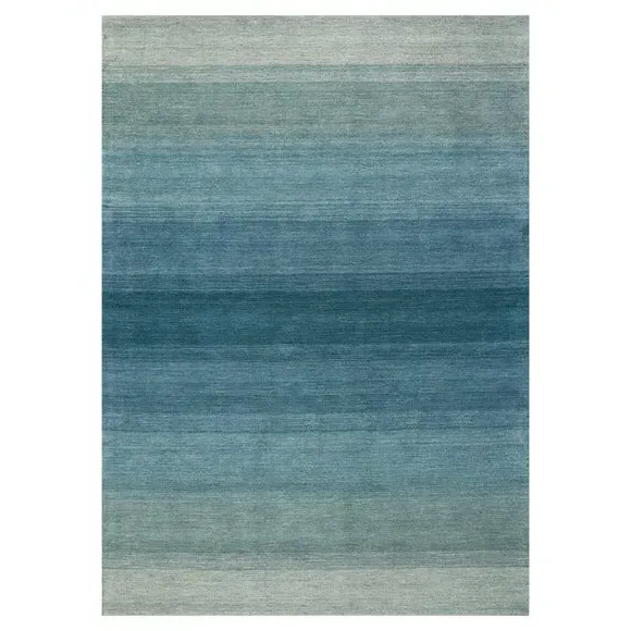 Linear Area Rug - Green, Wool