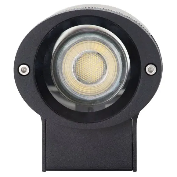 2 Light Outdoor Wall Light Ribbed - Black