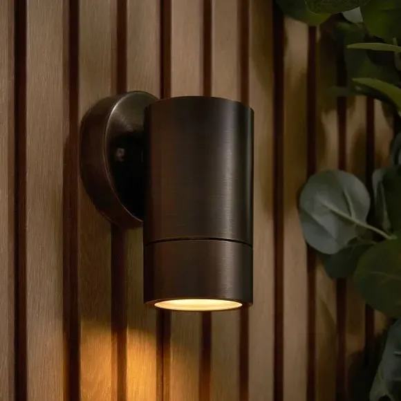Industrial Wall Light - Bronze, Brass
