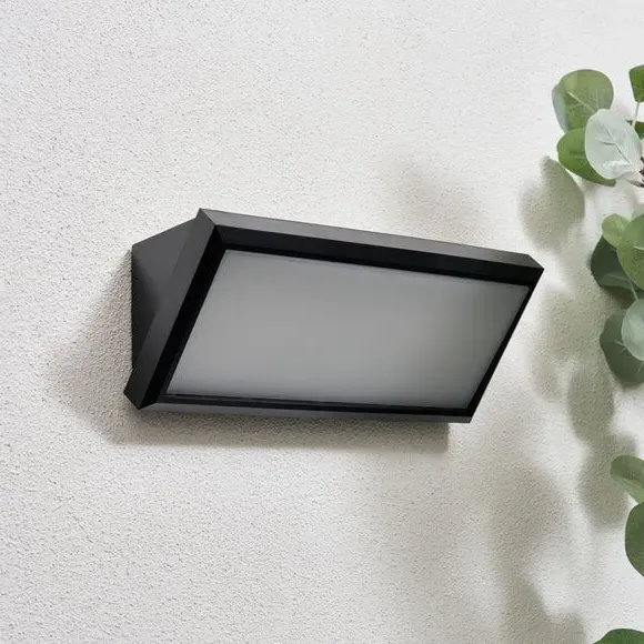 Modern LED Outdoor Wall Light - Black image