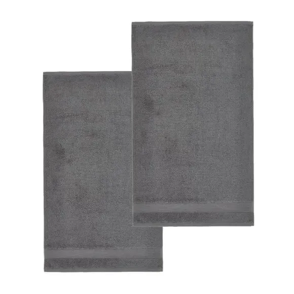 2-Pack Bath Sheets Anti-Bacterial - Charcoal, Cotton