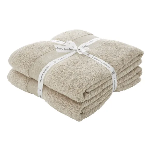 2-Pack Bath Sheets Anti-Bacterial - Natural, Cotton