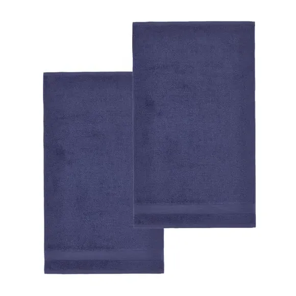 2-Pack Bath Sheets Anti-Bacterial - Navy, Cotton