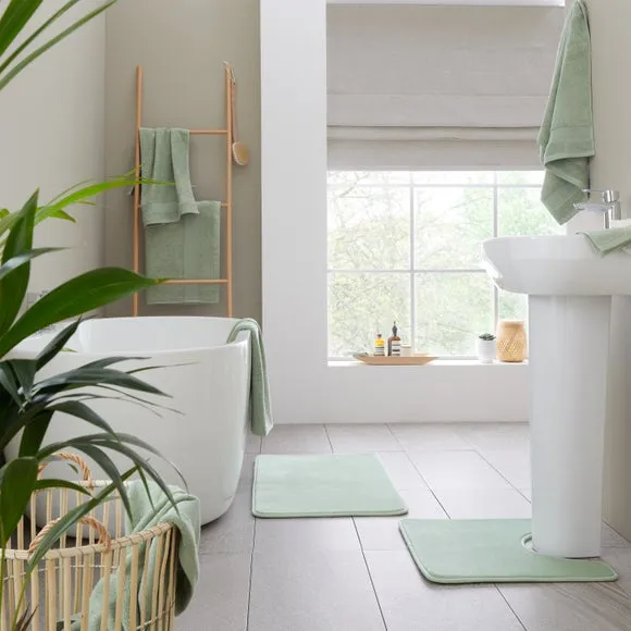2-Pack Bath Sheets Anti-Bacterial - Sage, Cotton