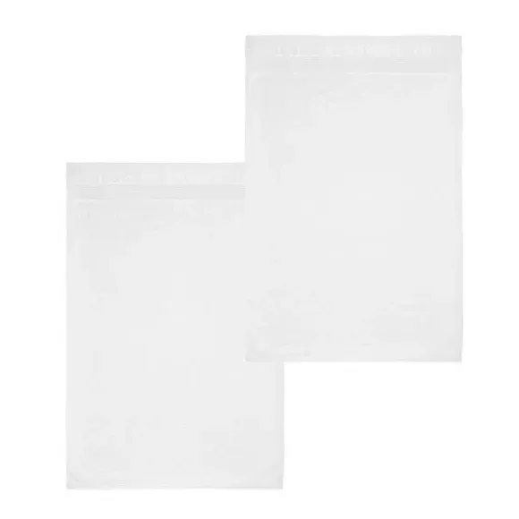 2-Pack Bath Sheets Anti-Bacterial - White, Cotton