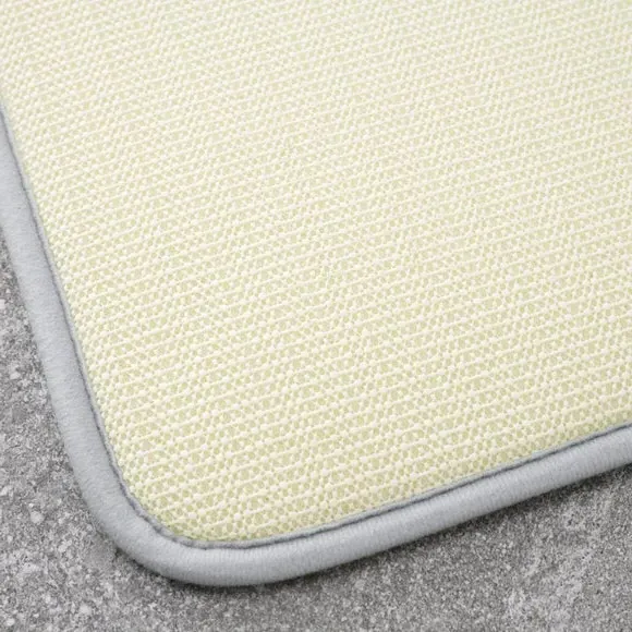 2-Piece Bath Mat Set with Memory Foam - Grey