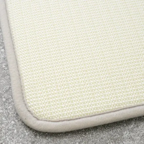 2-Piece Bath Mat Set with Memory Foam - Natural