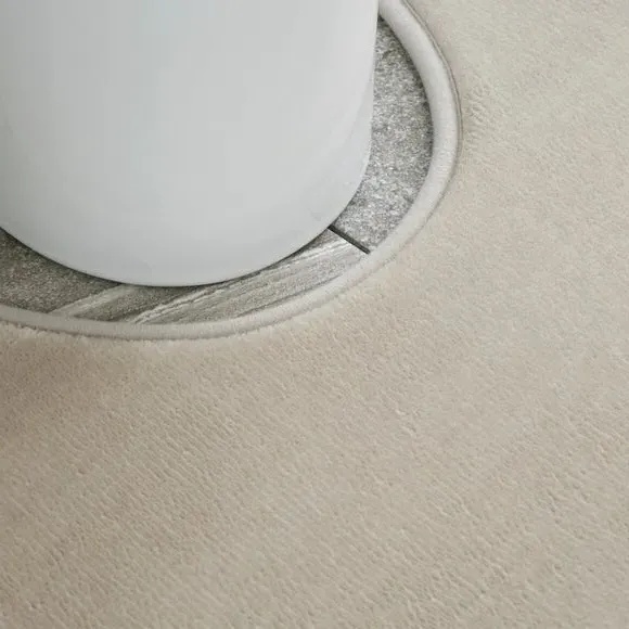 2-Piece Bath Mat Set with Memory Foam - Natural