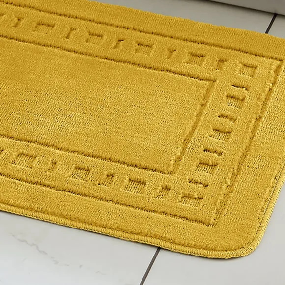 2-Piece Bath Mat Set - Yellow, Polypropylene