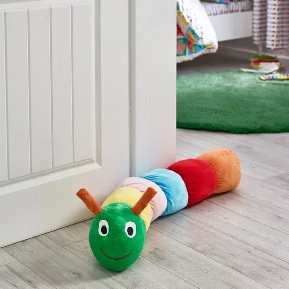 3D Caterpillar Cushion - Multicolor, Plush